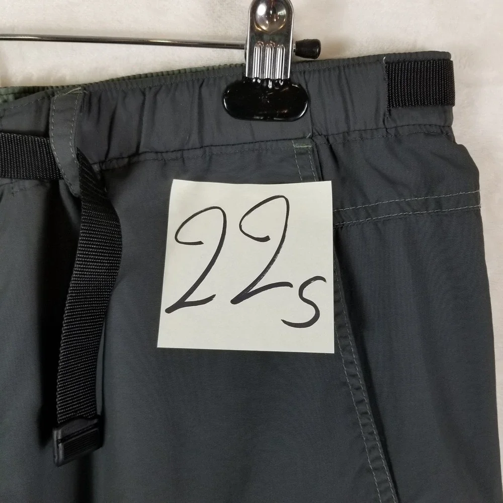 REI Co-op Mens XL x 30 Convertible Hiking Cargo Pants Gray Nylon UPF 50+ Zip Off